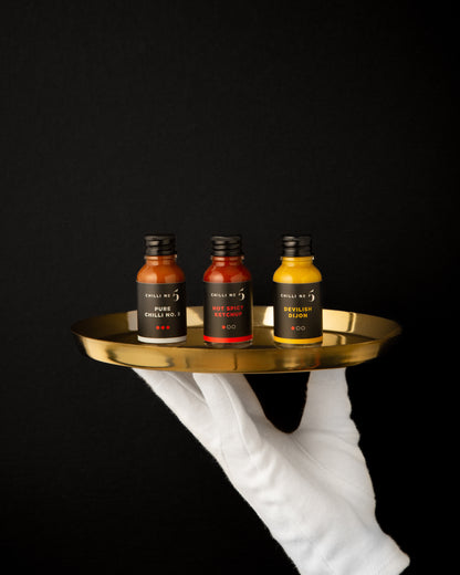 Collection Mini de 5 sauces piquantes de voyage (5 x 15 ml)