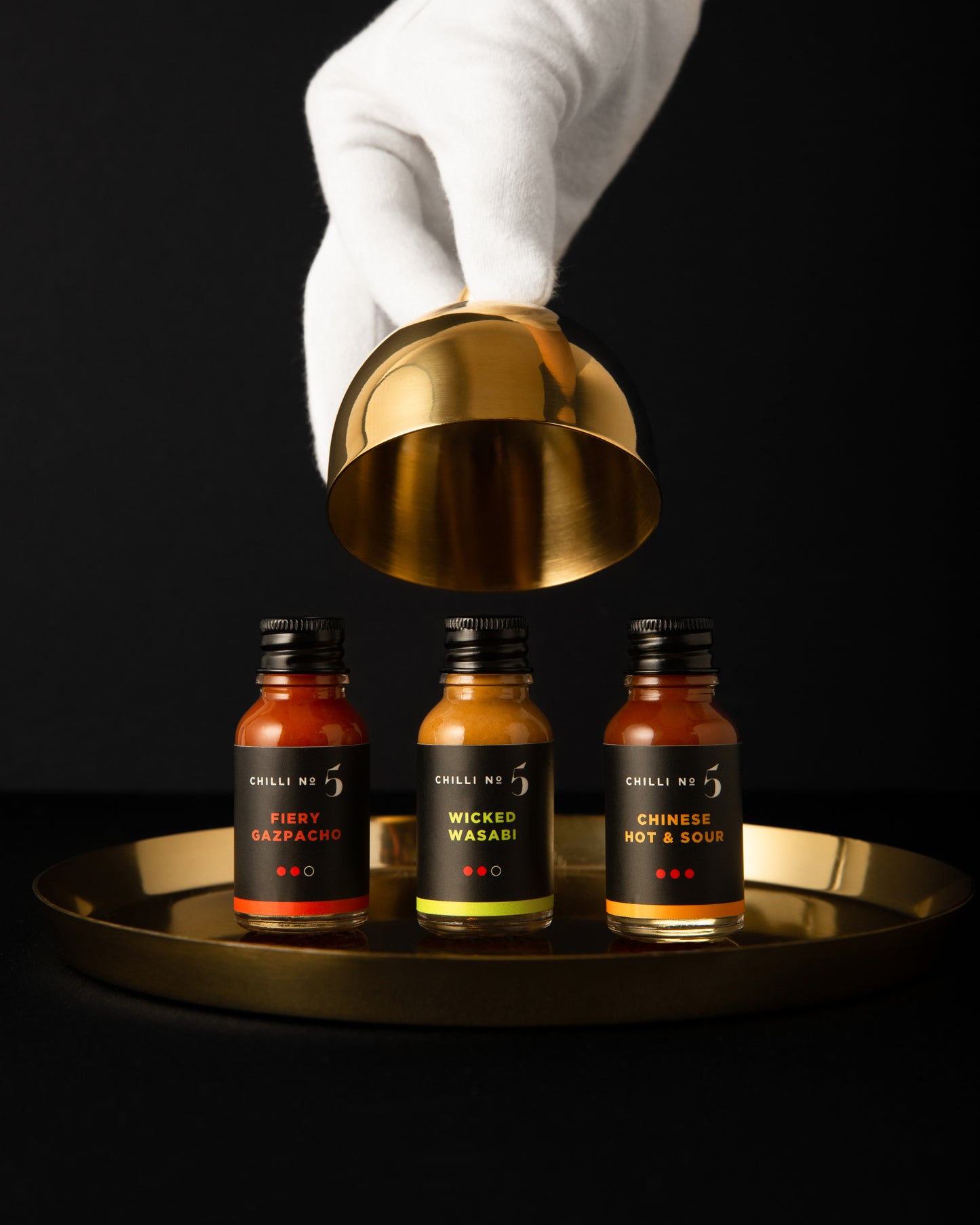 Collection Mini de 5 sauces piquantes de voyage (5 x 15 ml)