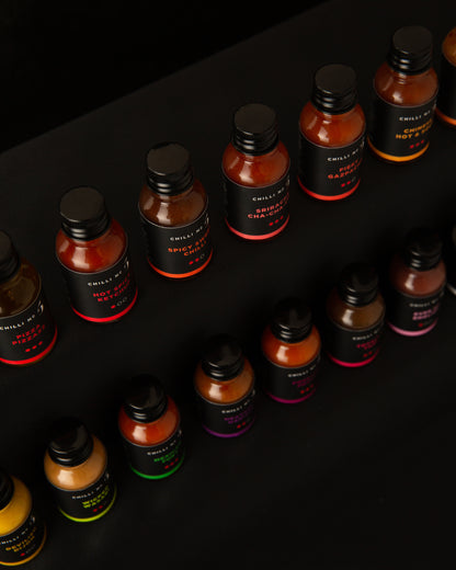 Collection Mini de 5 sauces piquantes de voyage (5 x 15 ml)