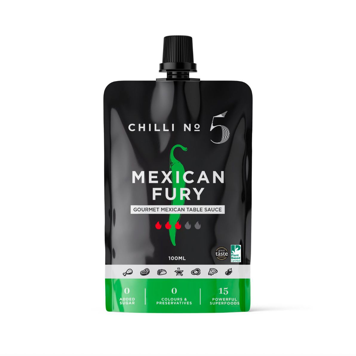 Chilli No. 5 Hot Sauce in 100ml Pouches – Wholesale