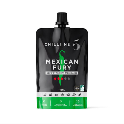 Chilli No. 5 Hot Sauce in 100ml Pouches – Wholesale